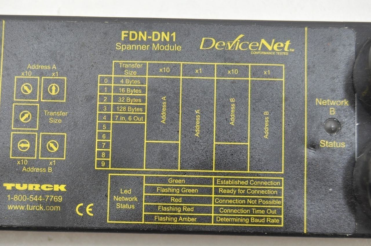 Turck FDN-DN1 Spanner Module DeviceNet