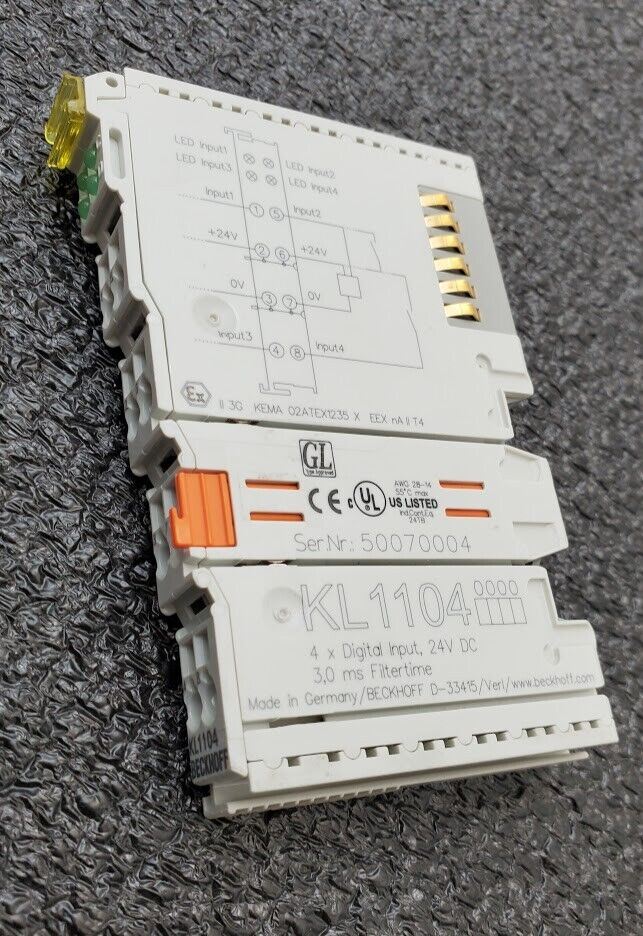 BECKHOFF KL1104 KL 1104 4x Digital Input Module 24V DC