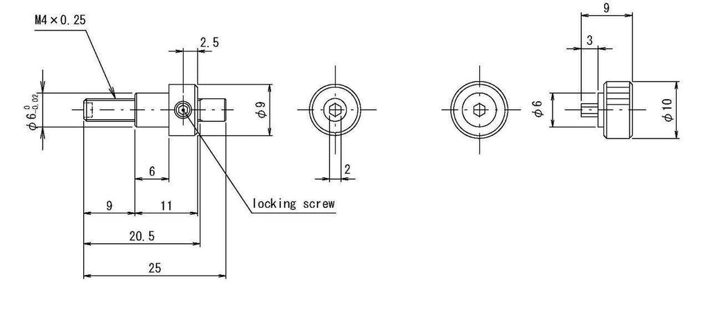 OptoSigma 133-1060 Fine Adjusted Screw Lot of 2 New