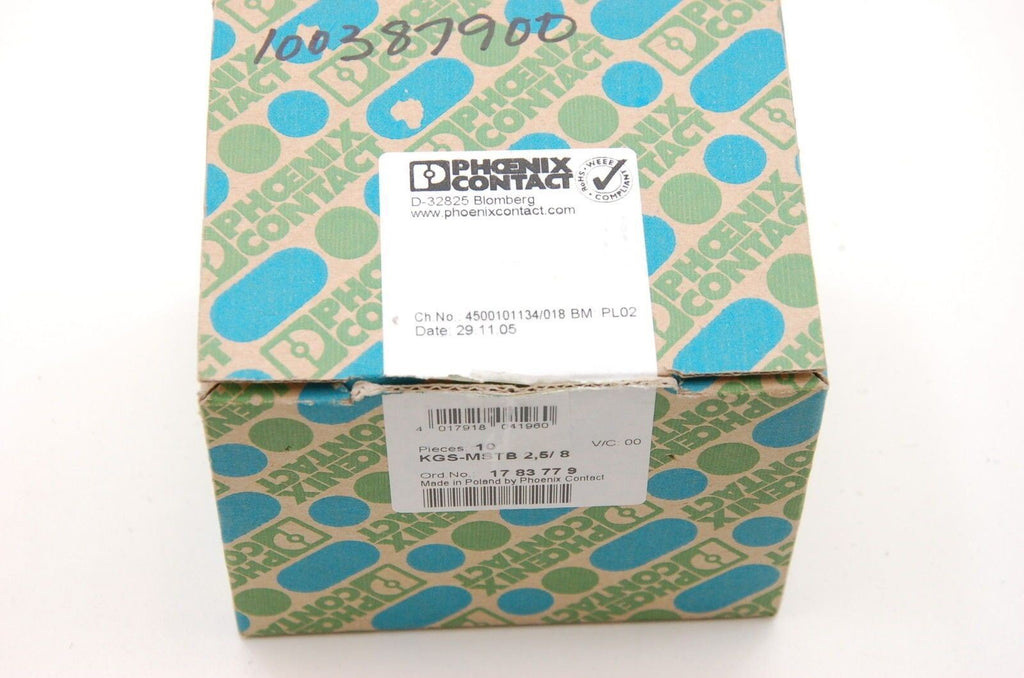Phoenix Contact KGG-MSTB 2,5/8 Cable Housing New
