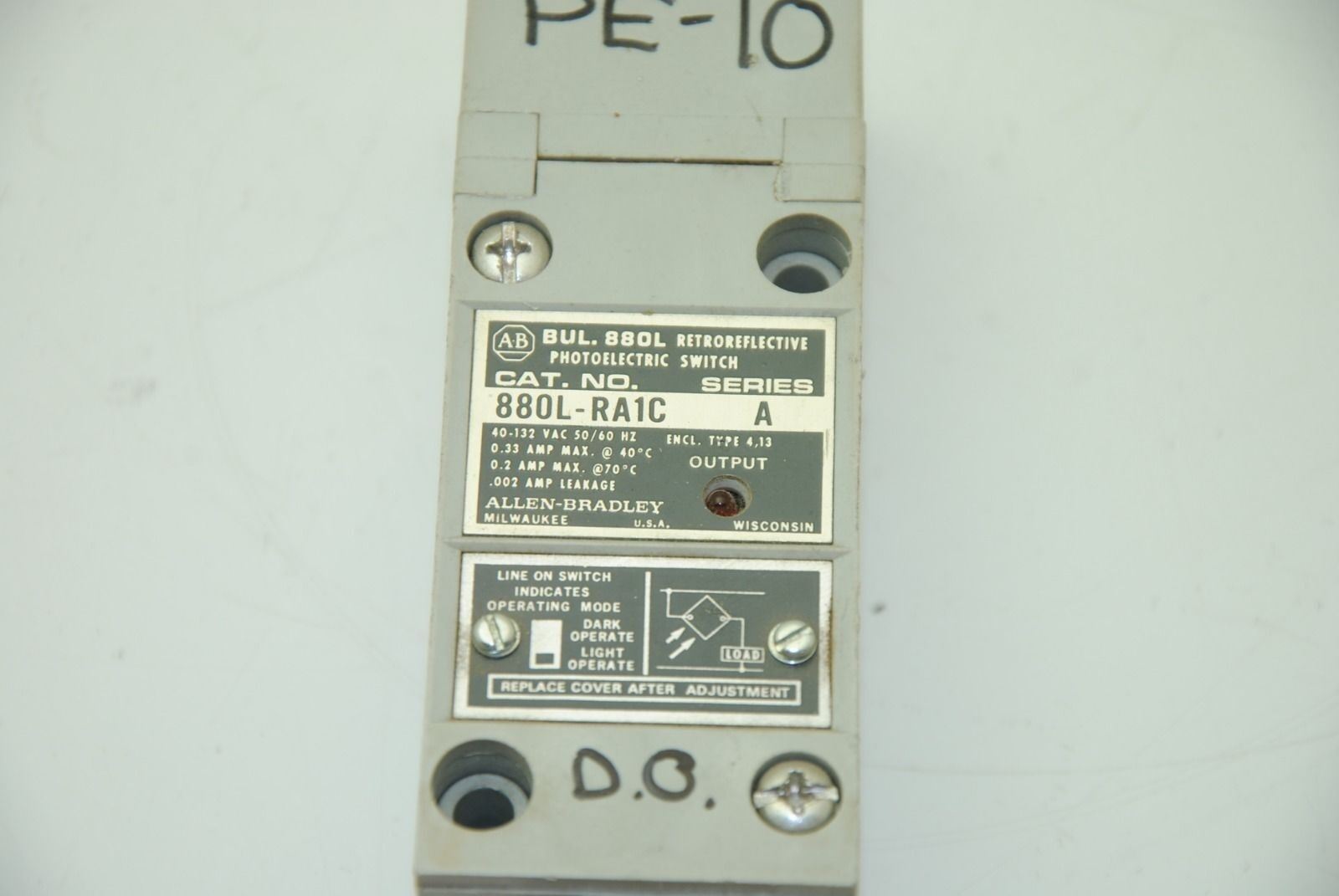 Allen Bradley 880L-RA1C, Photoelectric Switch