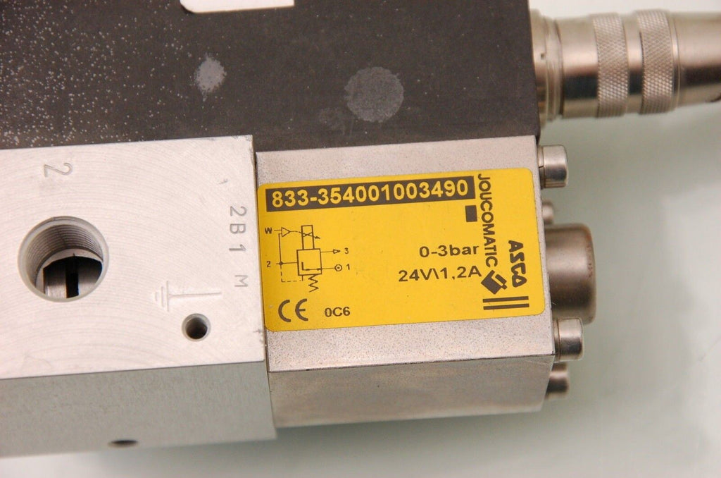 ASCO Pneumatic Manifold 833-354001003490 24V 1.2A