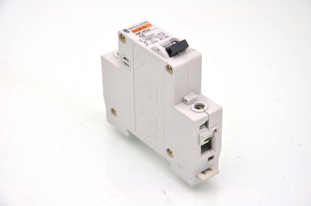 Merlin Gerin Multi9 NC45a C6 Circuit Breaker Din - Lot of 6