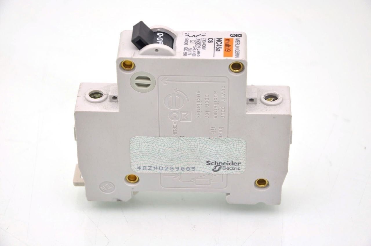 Merlin Gerin Multi9 NC45a C6 Circuit Breaker Din - Lot of 6