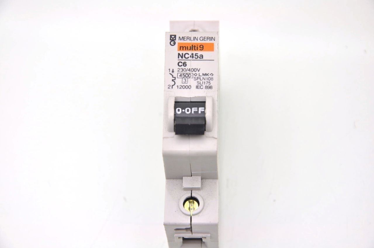 Merlin Gerin Multi9 NC45a C6 Circuit Breaker Din - Lot of 6
