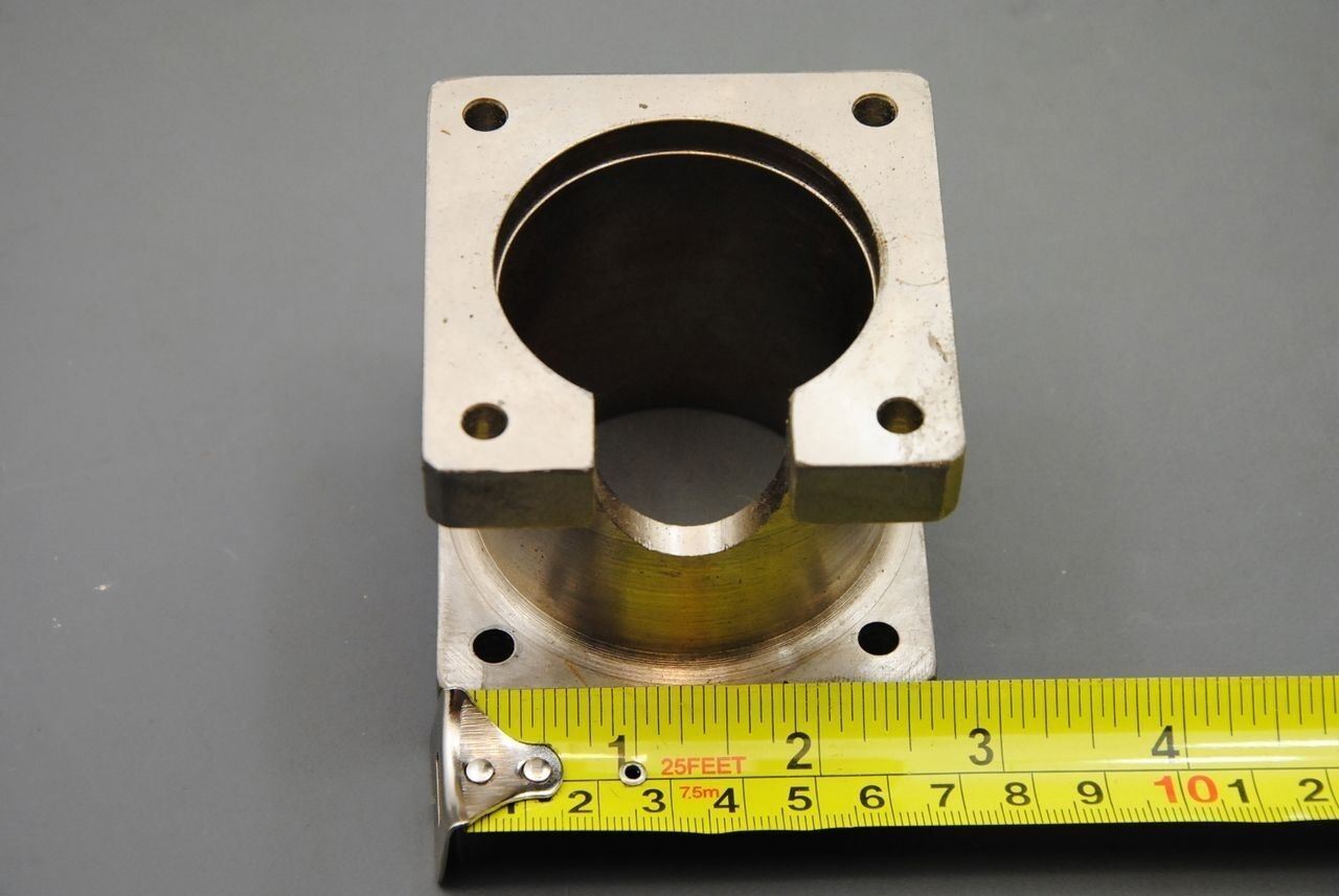 Motor Standoff Steel , 63mm High 70mm Sq, 76mm Bolt Hole Circle