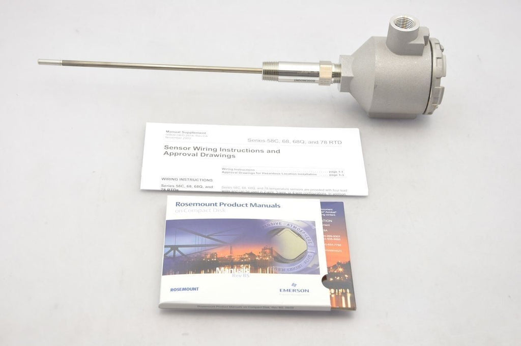 Rosemount Temperature Transmitter Sensor 490910 00077-6112-0275 RTD Thermowell
