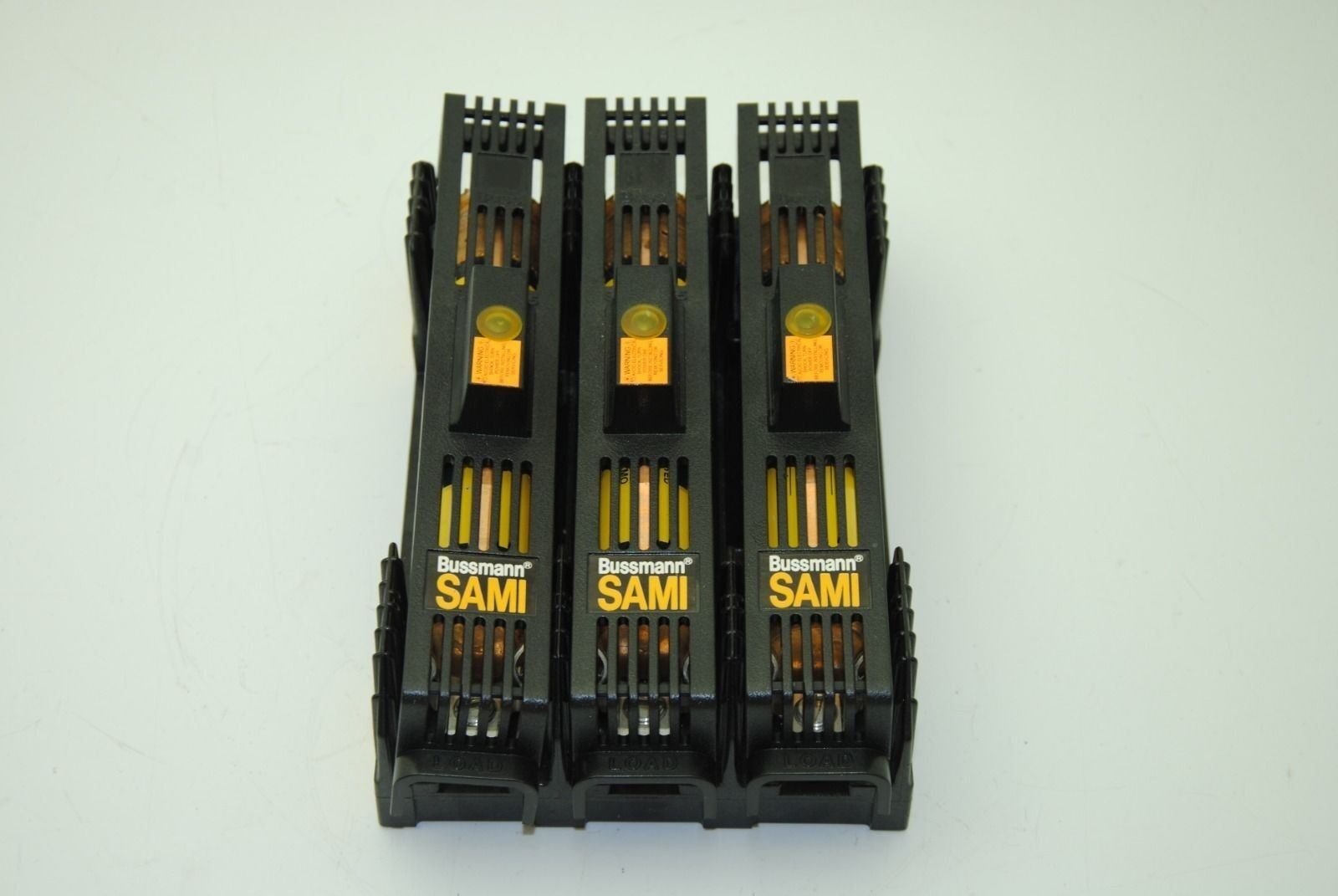 Bussman 3-Pole R60060-3CR Fuse Holder 600VA - 60A w/ (3) LPS-RK-60SP 60A Fuses