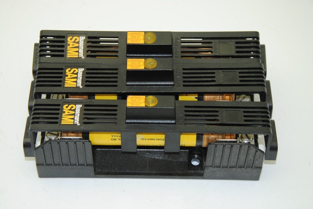 Bussman 3-Pole R60060-3CR Fuse Holder 600VA - 60A w/ (3) LPS-RK-60SP 60A Fuses