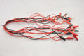 Alligator Test Clip Patch Cord to Spade connector Mixed Lot Of 11