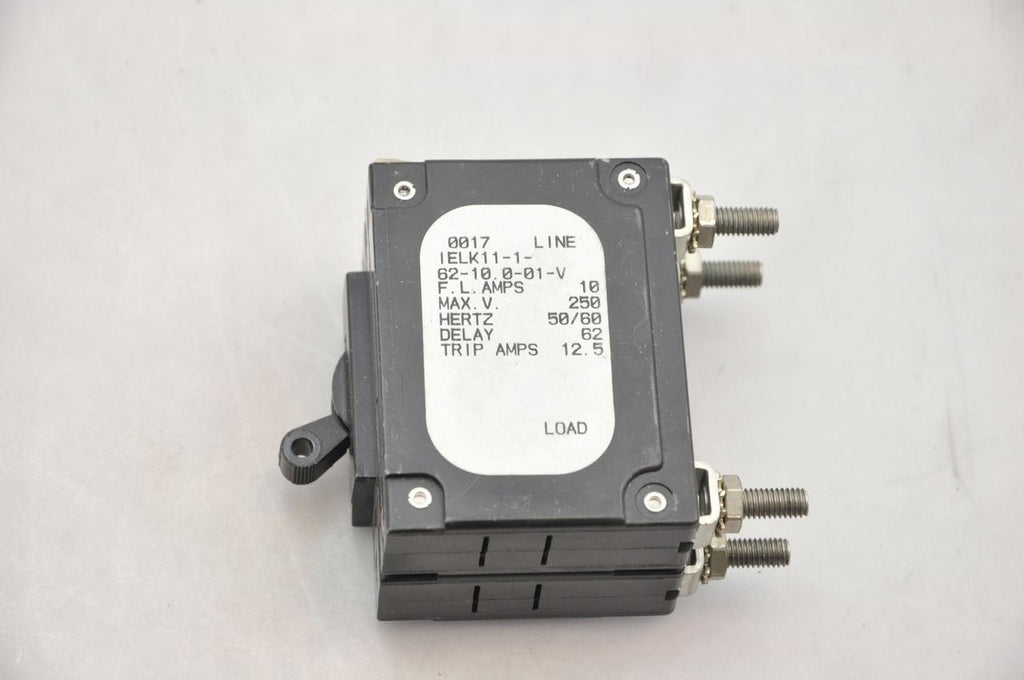 Airpax IELK11-1-62-10.0-01-V Circuit Breaker Magnetic Circuit Protectors 2Pole 1
