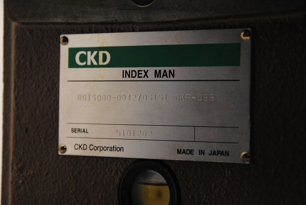 CDK Index Man Rotrary Table RGIS080 004270SLSL-CKF083 4 Position 270 Deg Indexer