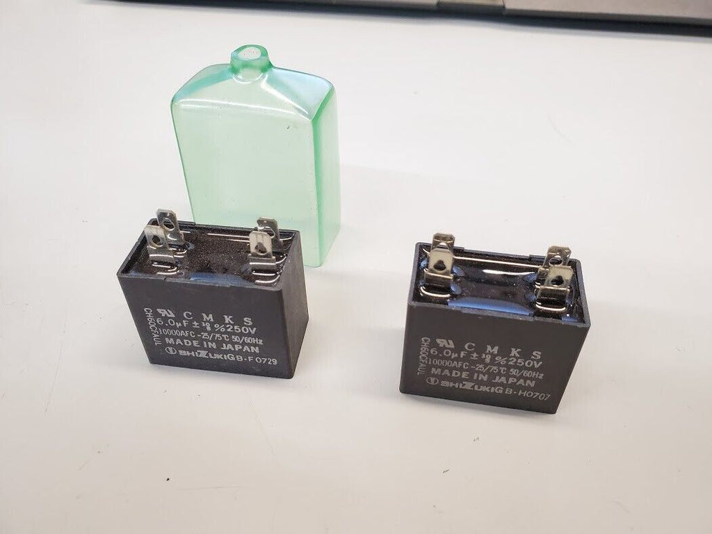 CMKS CH60CFAUL Shizuki Motor Start Capacitor 6.0uF 250V 50/60Hz-Lot of 2