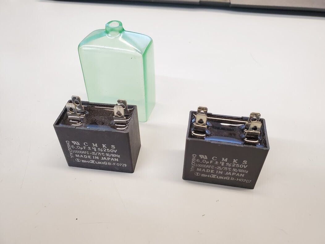 CMKS CH60CFAUL Shizuki Motor Start Capacitor 6.0uF 250V 50/60Hz-Lot of 2