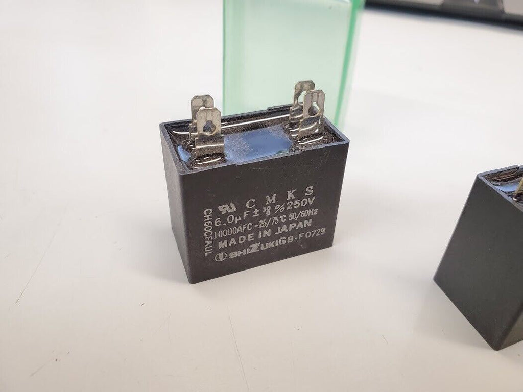 CMKS CH60CFAUL Shizuki Motor Start Capacitor 6.0uF 250V 50/60Hz-Lot of 2
