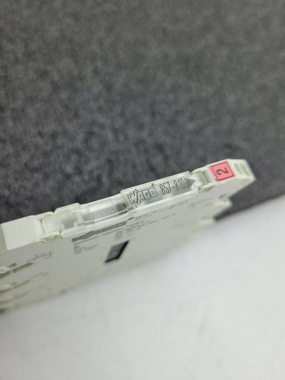 WAGO 857-810 Type J, K Thermocouple Temperature Transducer 24VDC Input Power