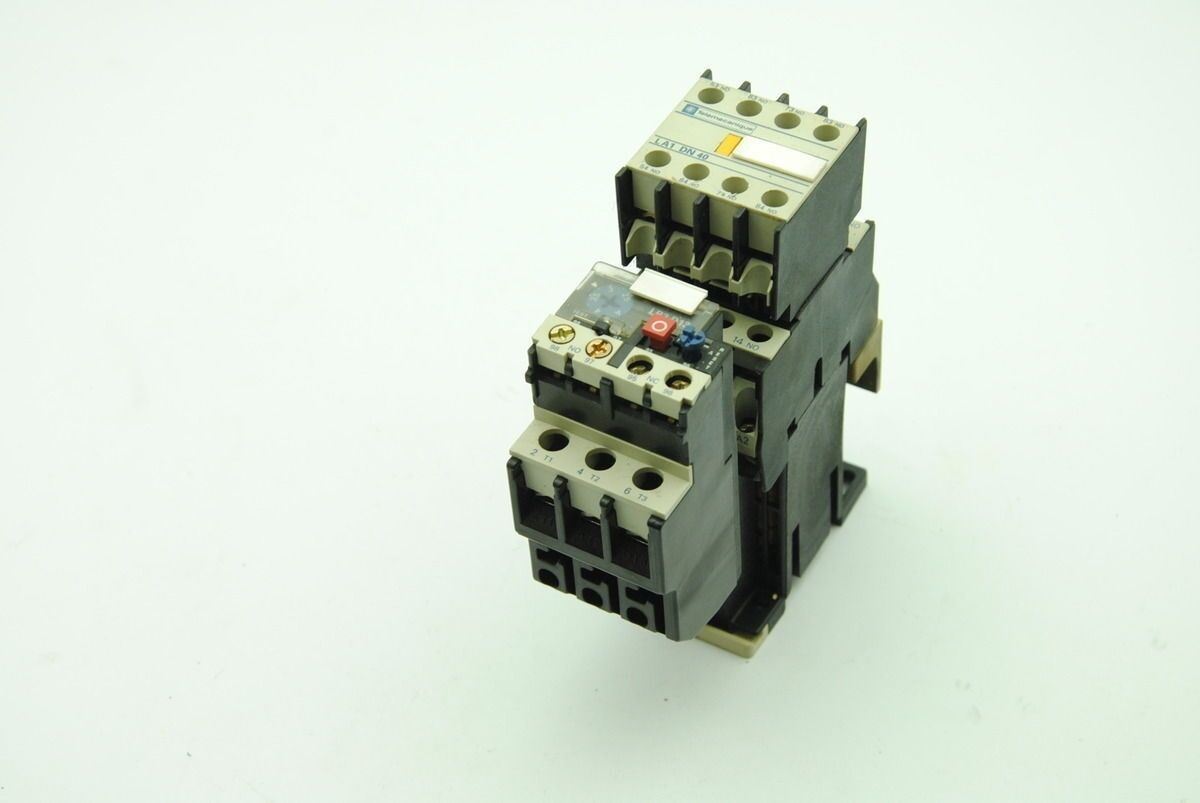 Telemecanique LP1 D12 10 Contactor, LR2 D13 Overload Relay & LA1 DN 40 Aux