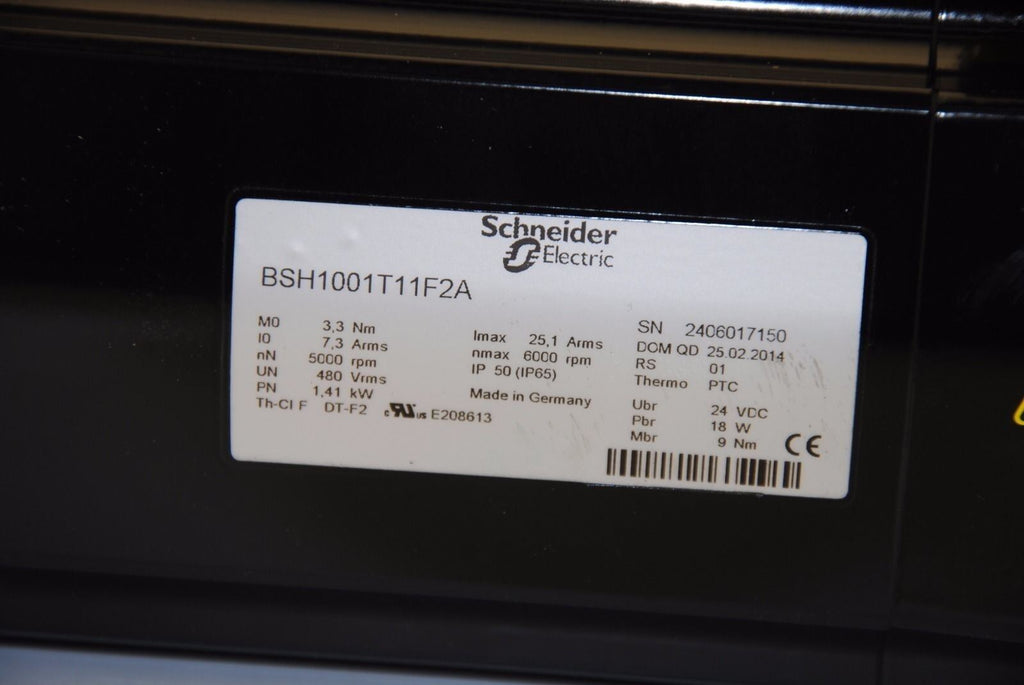 Schneider Electric BSH1001T11F2A Servo Motor 480VAC w/ Brake - NEW