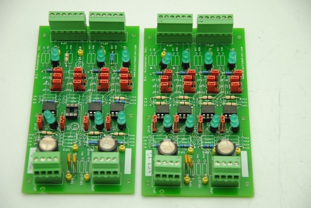 B.C.AUTOMATION I/O Card, 5 1/4"L x 2 3/4"W, Lot of 2