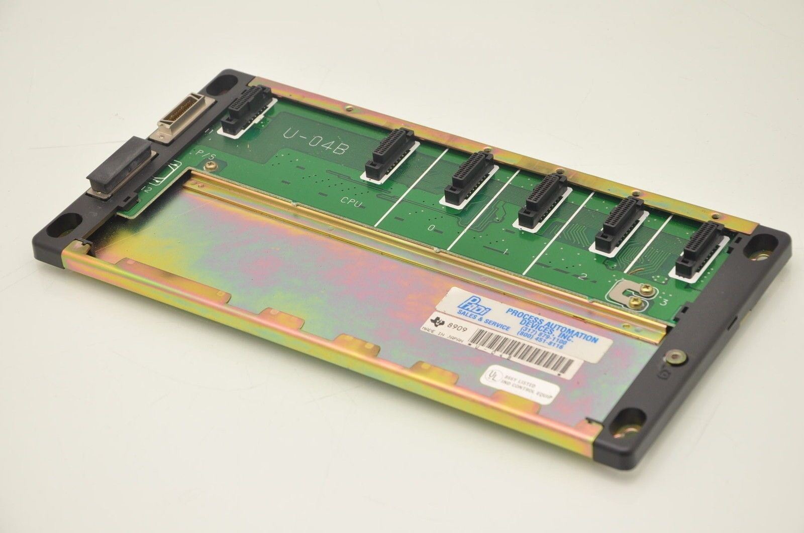 Texas Instruments U-04B 4-Slot PLC Base Chassis Mount