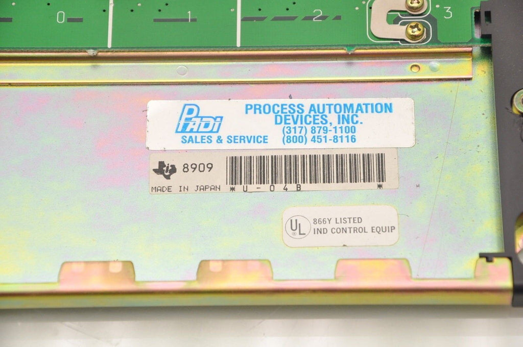 Texas Instruments U-04B 4-Slot PLC Base Chassis Mount