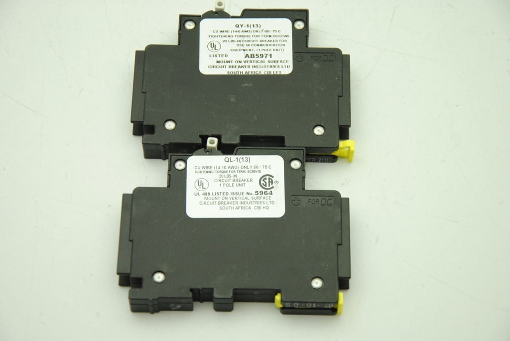 CBI QL-1(13), 1-Pole 4A Circuit Breaker, Lot of 8