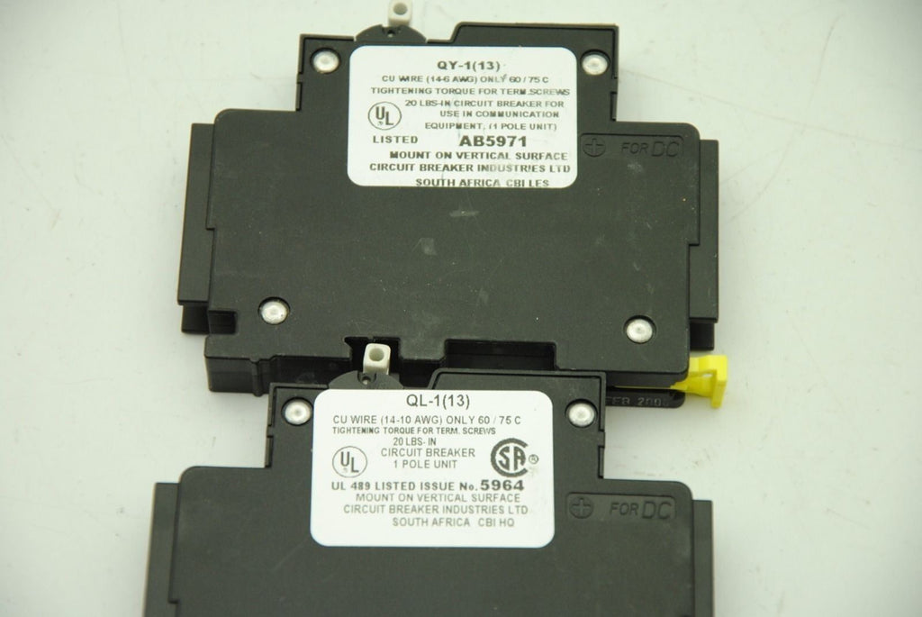 CBI QL-1(13), 1-Pole 4A Circuit Breaker, Lot of 8