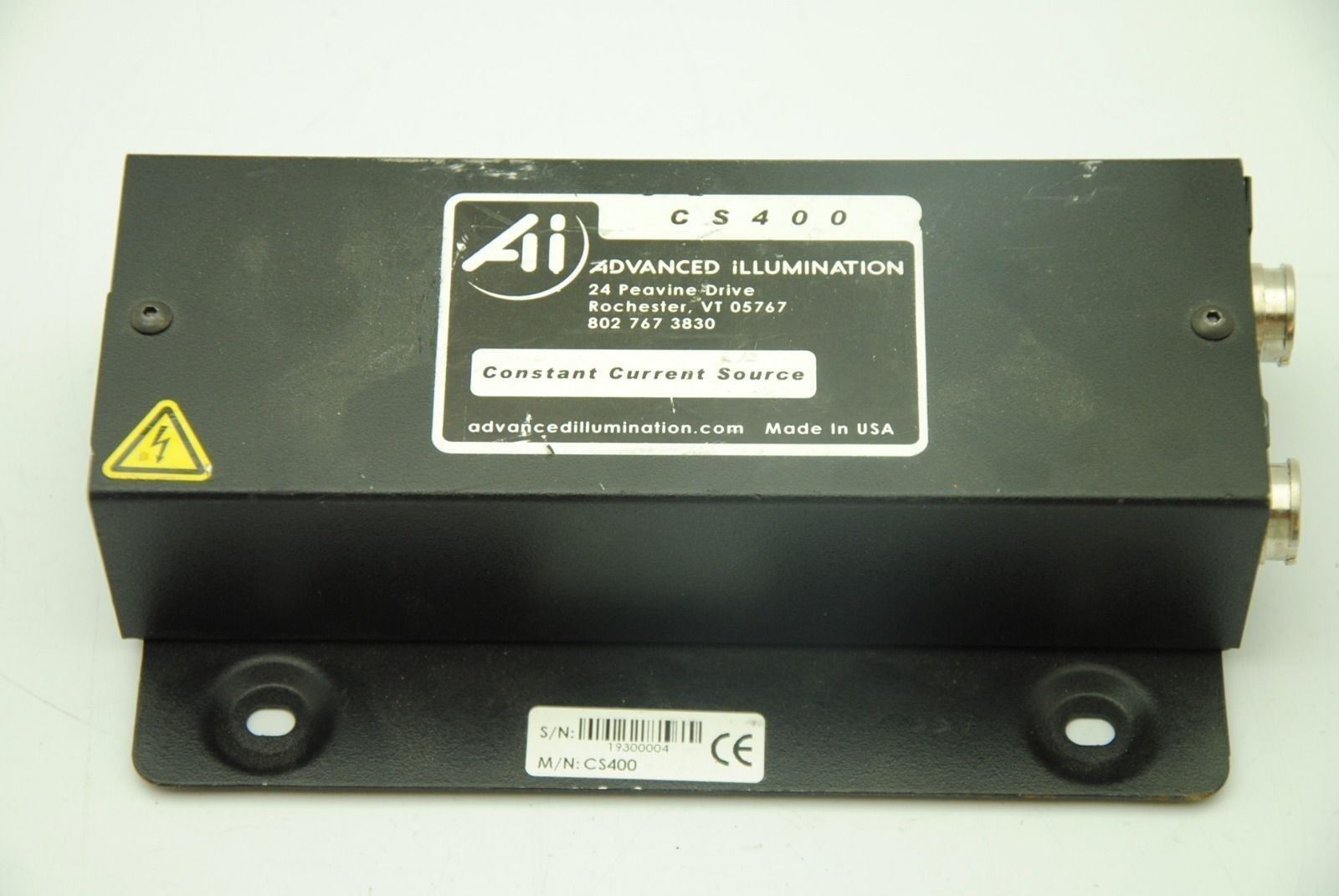 ADVANCED ILLUMINATION CS400, Constant Current Source 100-240VAC .7A 50/60Hz