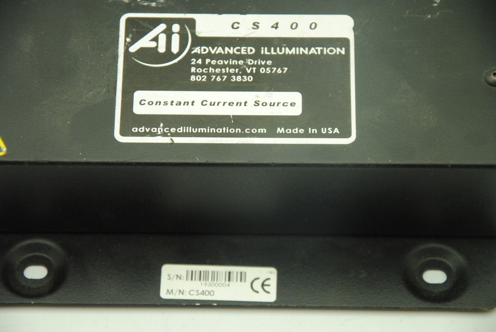 ADVANCED ILLUMINATION CS400, Constant Current Source 100-240VAC .7A 50/60Hz