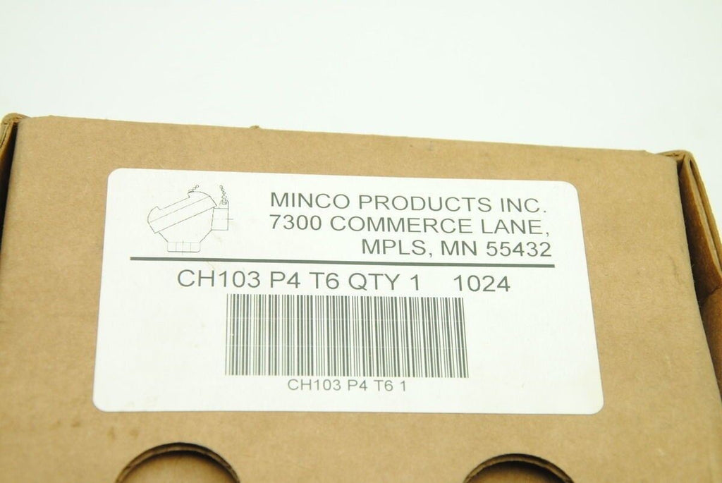 Minco Products CH103P4T6 Temperature Sensor Connector Head - NEW