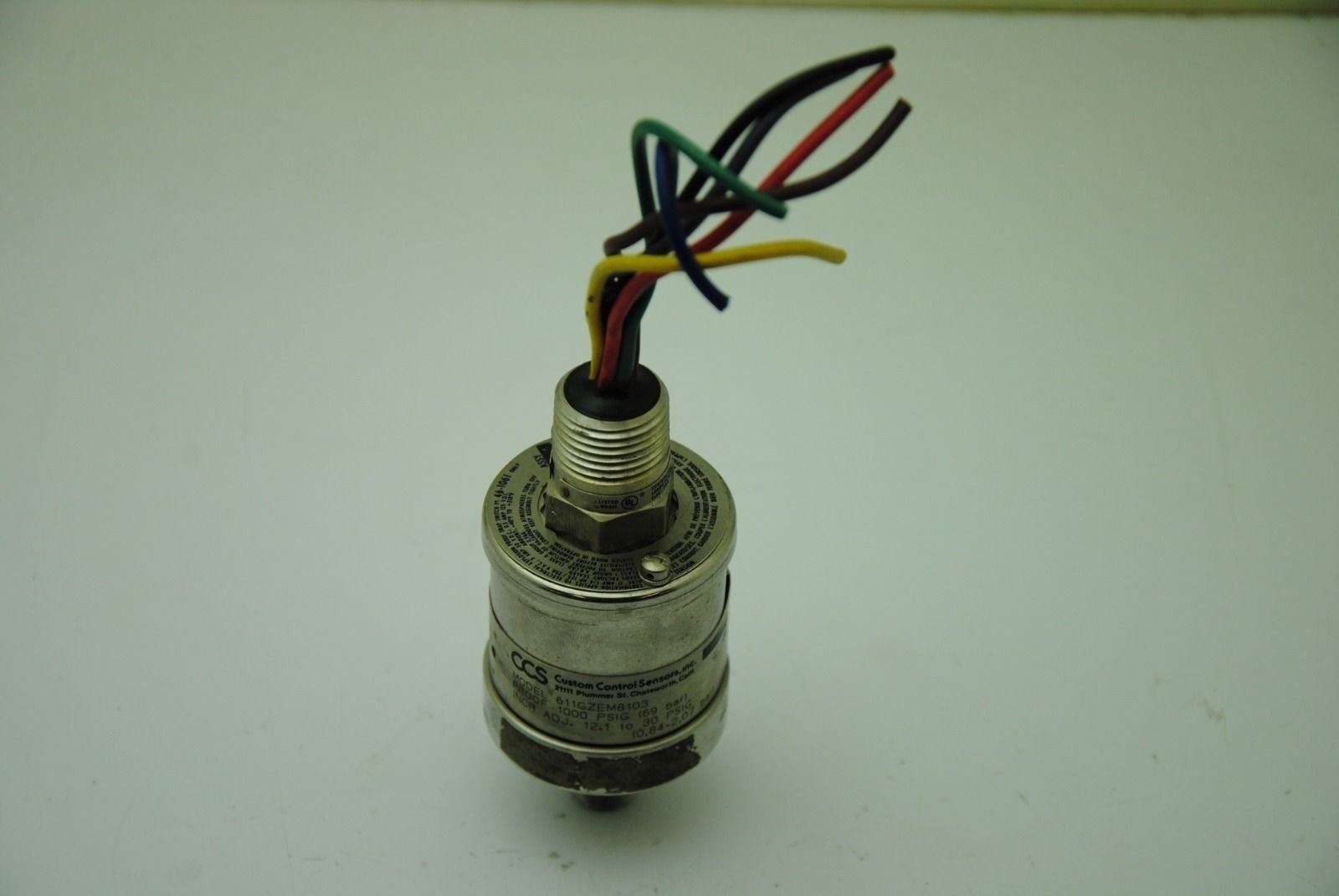 CCS Inc. 611GZEM8103, Pressure Switch, 12.1-30 PSIG