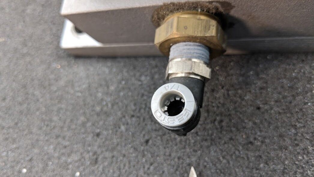 Sheffer 2035325-1 Pneumatic Cylinder 3.25" Bore 1" Stroke 3 1/4ARF1CRK 1/4 input