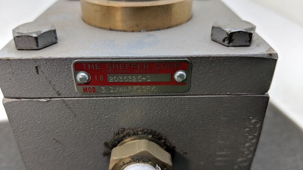 Sheffer 2035325-1 Pneumatic Cylinder 3.25" Bore 1" Stroke 3 1/4ARF1CRK 1/4 input