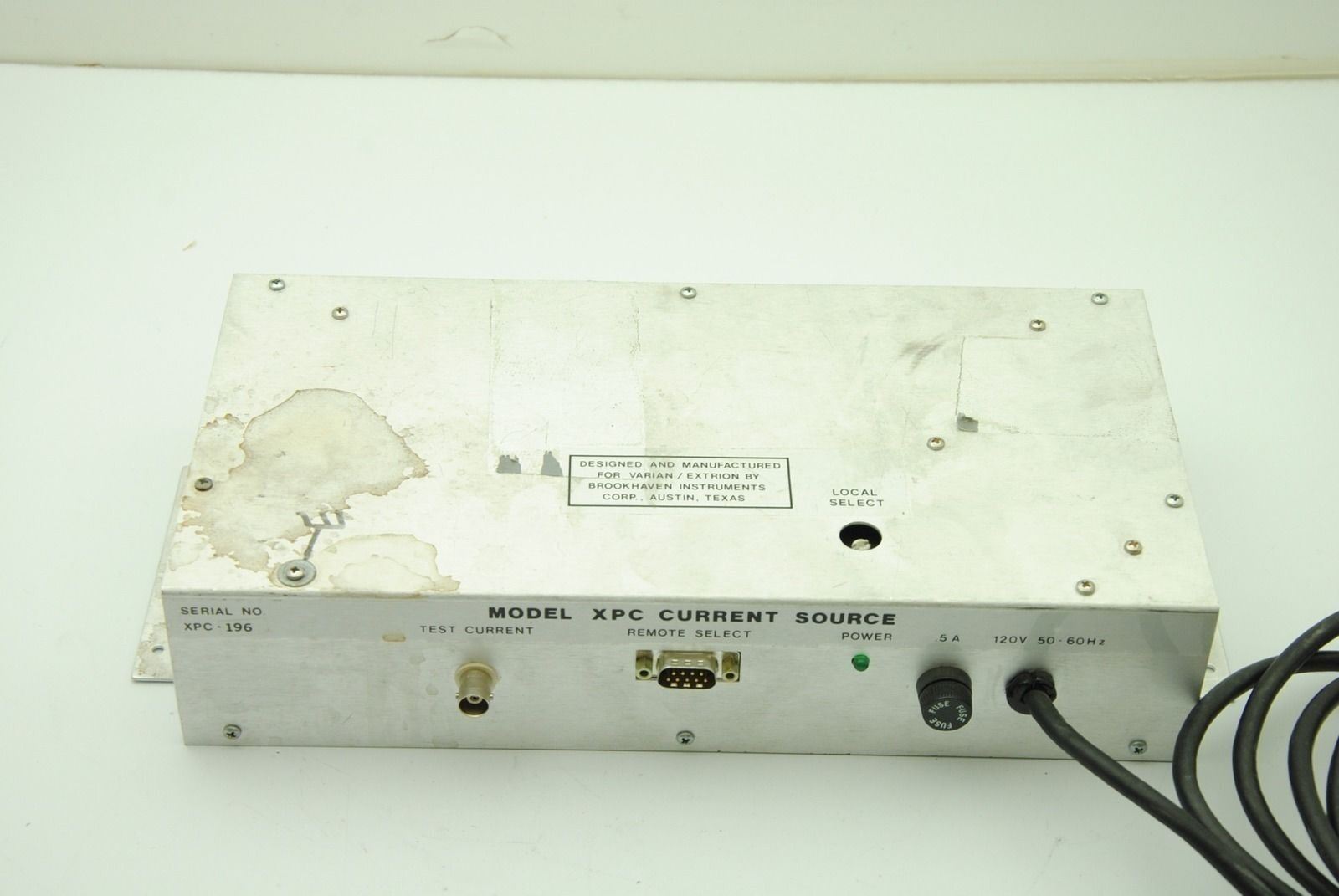 VARIAN XPC-196 Current Source .5A 120V 50-60Hz