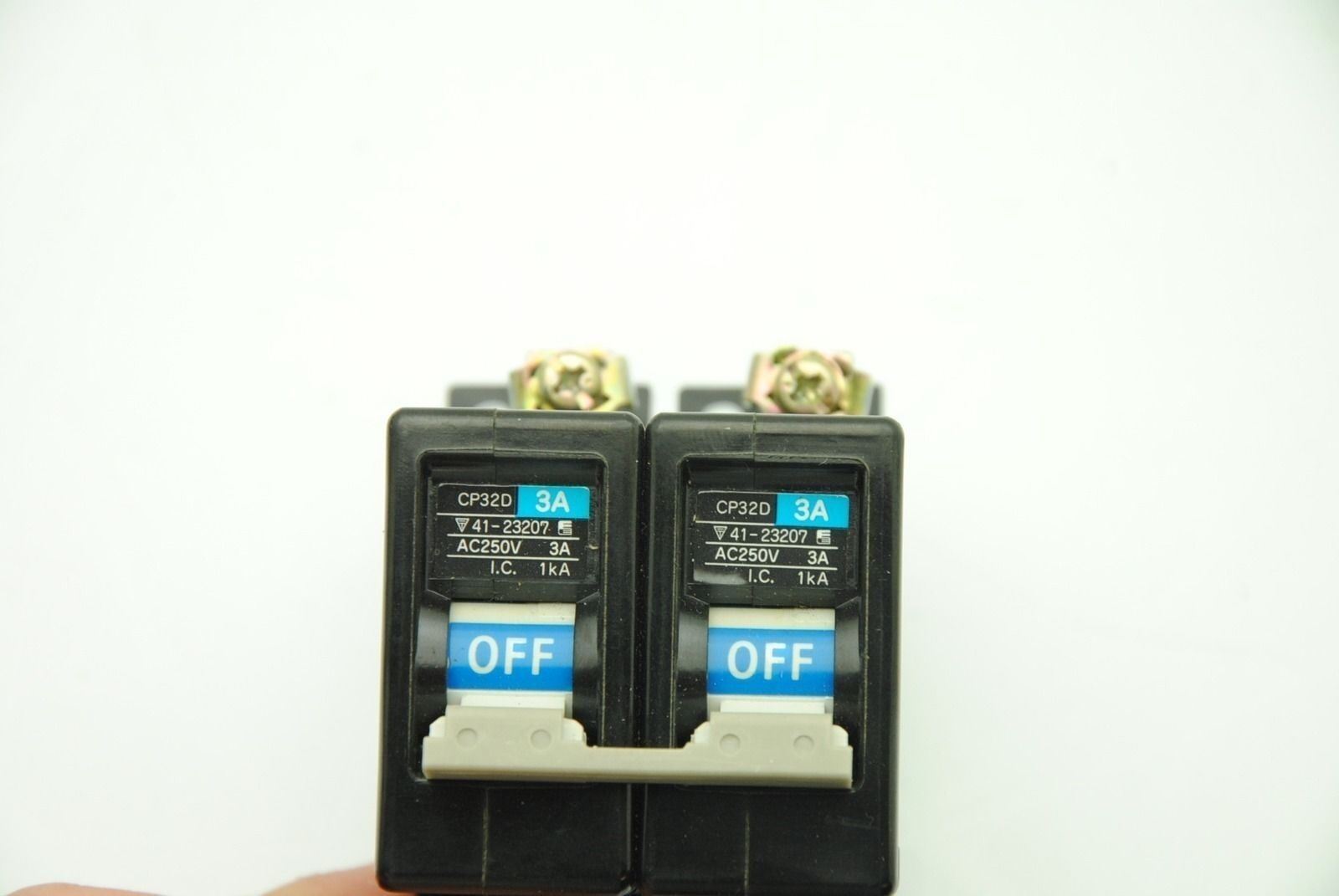 FUJI CP32D Circuit Protector 3A, 250V, 2 Pole - Lot of 5