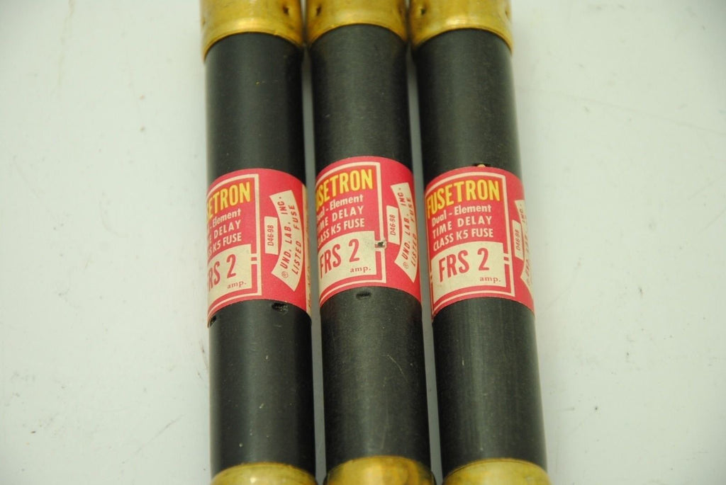 Bussmann Fusetron, (3) FRS-R 4-1/2 Amp (3) FRS-2 Amp Fuses, Lot of 6