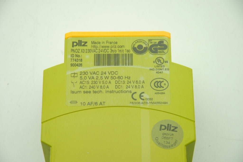 PILZ PN0Z X9 Safety Relay 200-230 VAC 24VDC