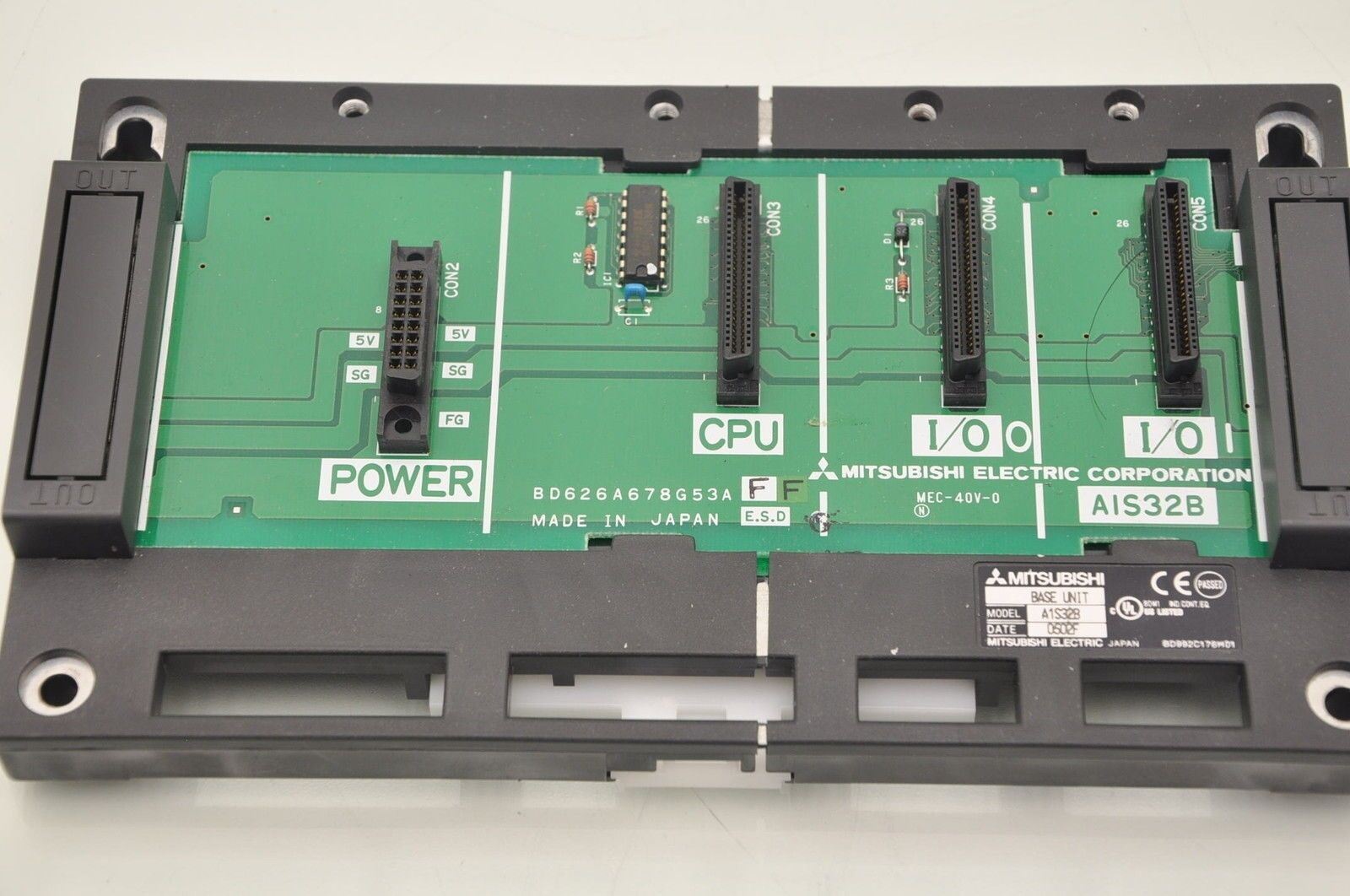 Mitsubishi A1S32B Base Unit DIN Rail Mountable