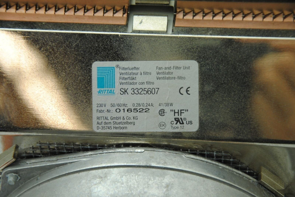 Rittal SK 3325607 Grate 6" Ebmpapst W2S130-AA03-71 Fan 9" Filter 230V 2800rpm