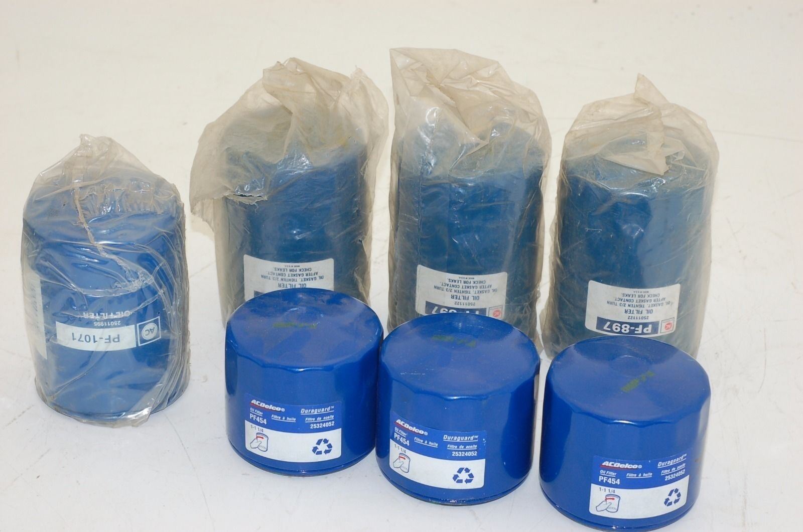 AC Delco PF Series Oil Filters: PF-897, PF-1701, PF-454 - Lot of 7 NEW