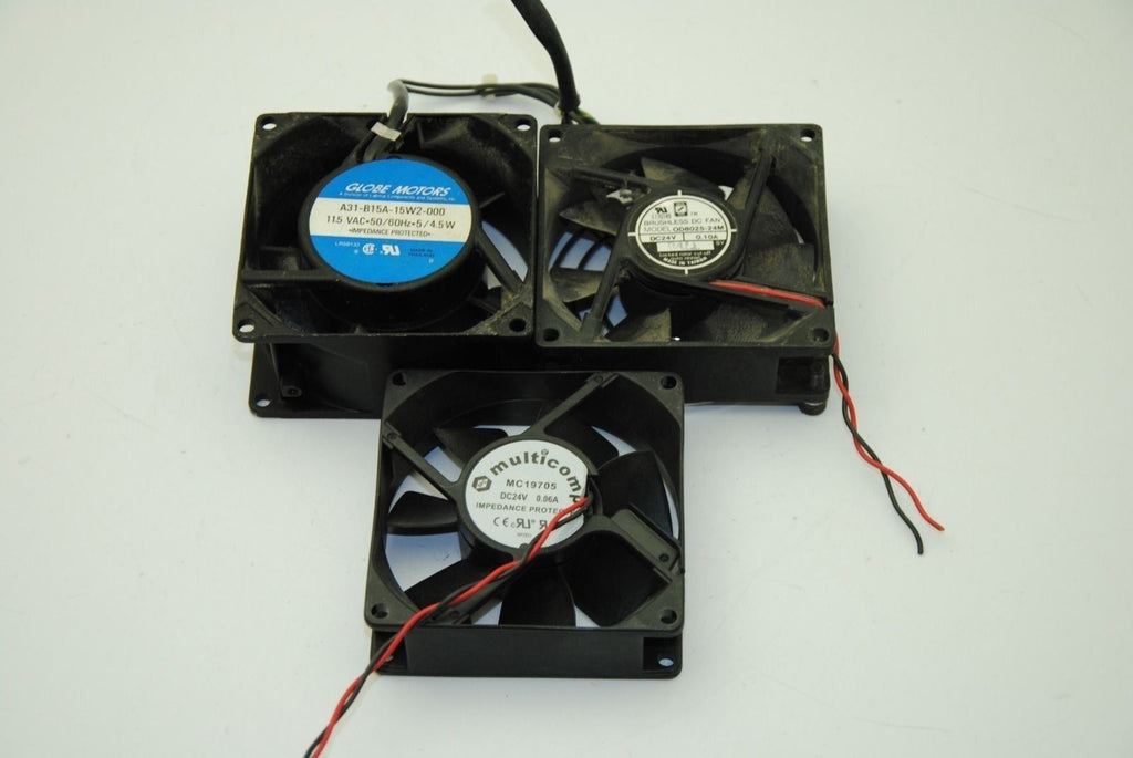 Lot of 3, 3"Axial Fans, Models Vary in Lots