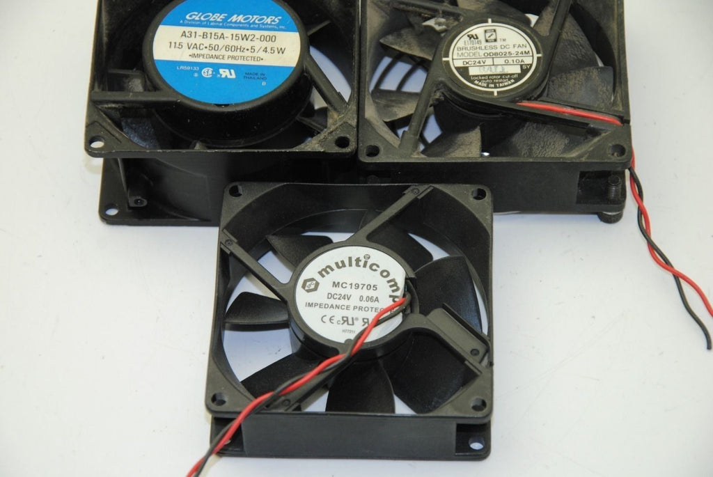 Lot of 3, 3"Axial Fans, Models Vary in Lots