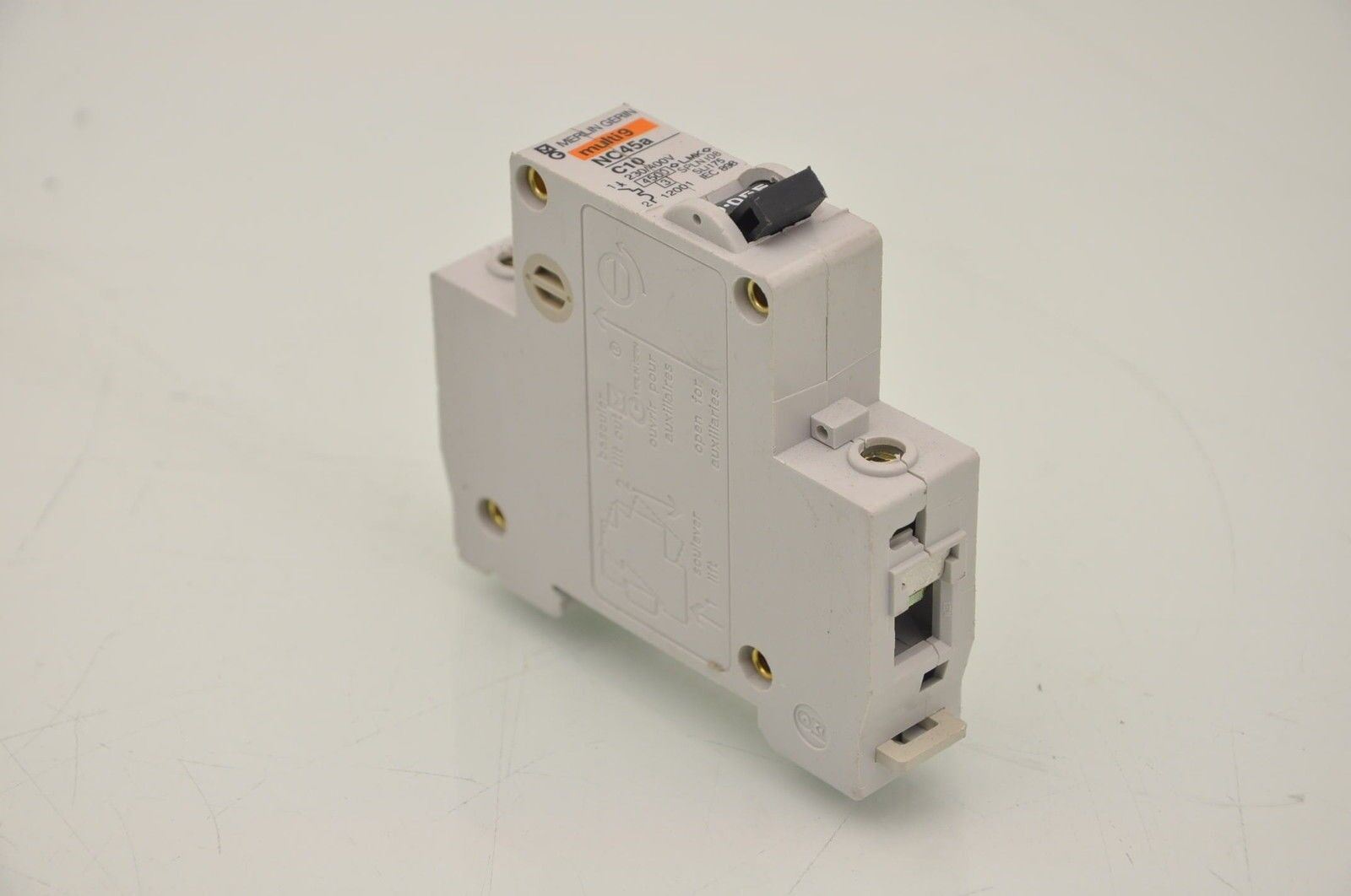 Merlin Gerin NC45A C10 Circuit Protector/Breaker DIN - Lot of 4