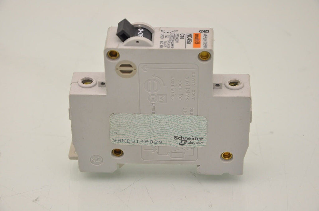 Merlin Gerin NC45A C10 Circuit Protector/Breaker DIN - Lot of 4