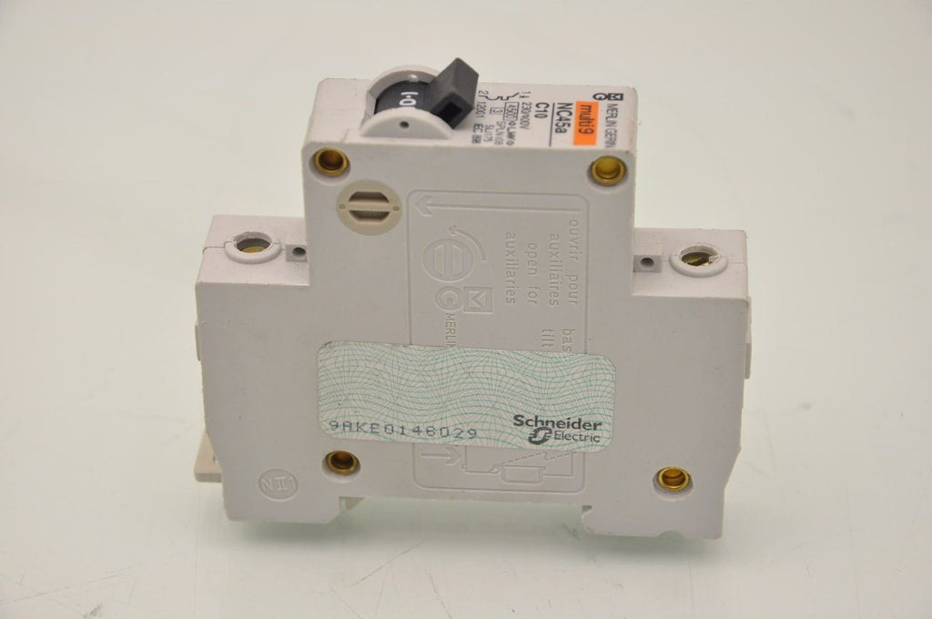 Merlin Gerin NC45A C10 Circuit Protector/Breaker DIN - Lot of 4