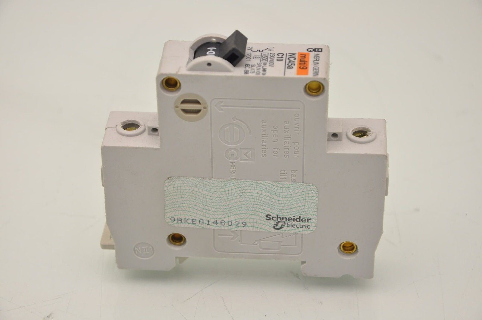Merlin Gerin NC45A C10 Circuit Protector/Breaker DIN - Lot of 4