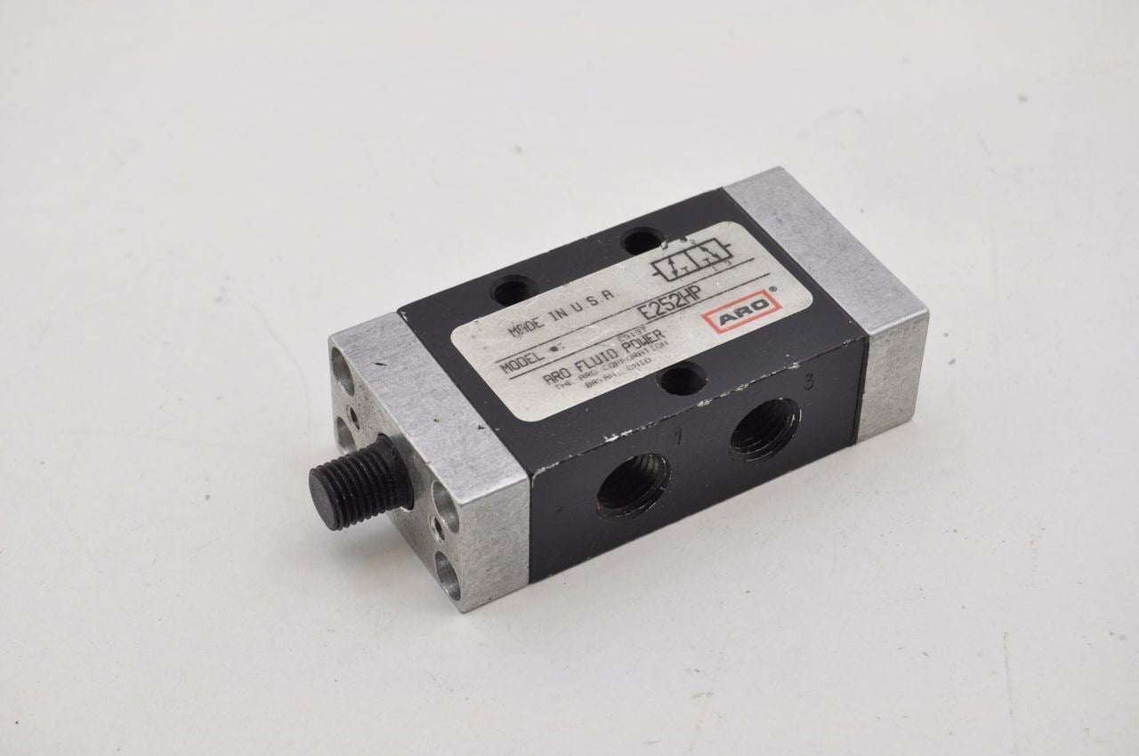 ARO E252HP 2 Position 3 Way Side Ported 1/4" Port Pneumatic Valve
