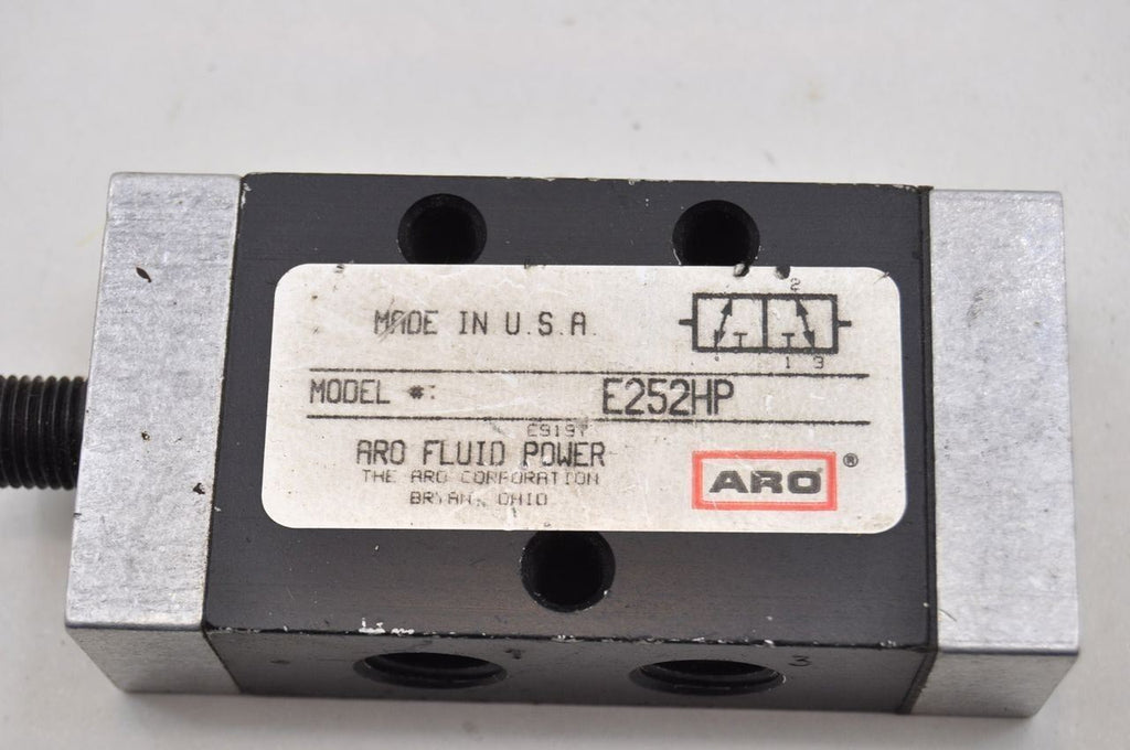 ARO E252HP 2 Position 3 Way Side Ported 1/4" Port Pneumatic Valve