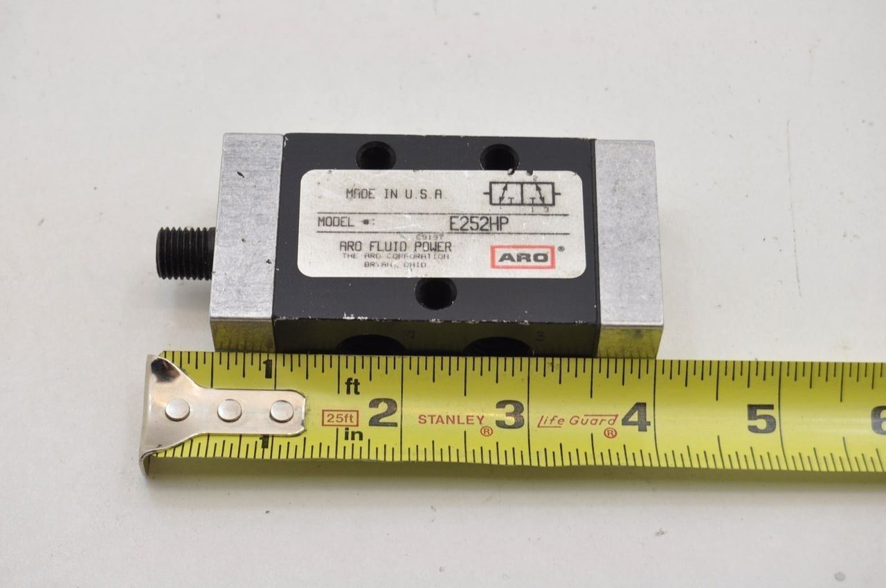ARO E252HP 2 Position 3 Way Side Ported 1/4" Port Pneumatic Valve