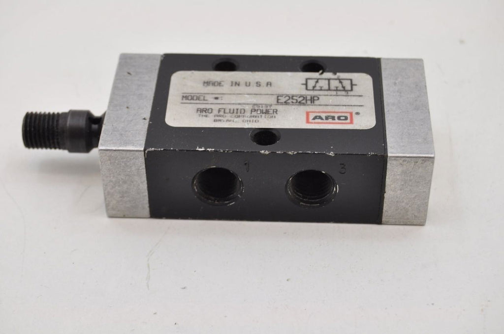 ARO E252HP 2 Position 3 Way Side Ported 1/4" Port Pneumatic Valve